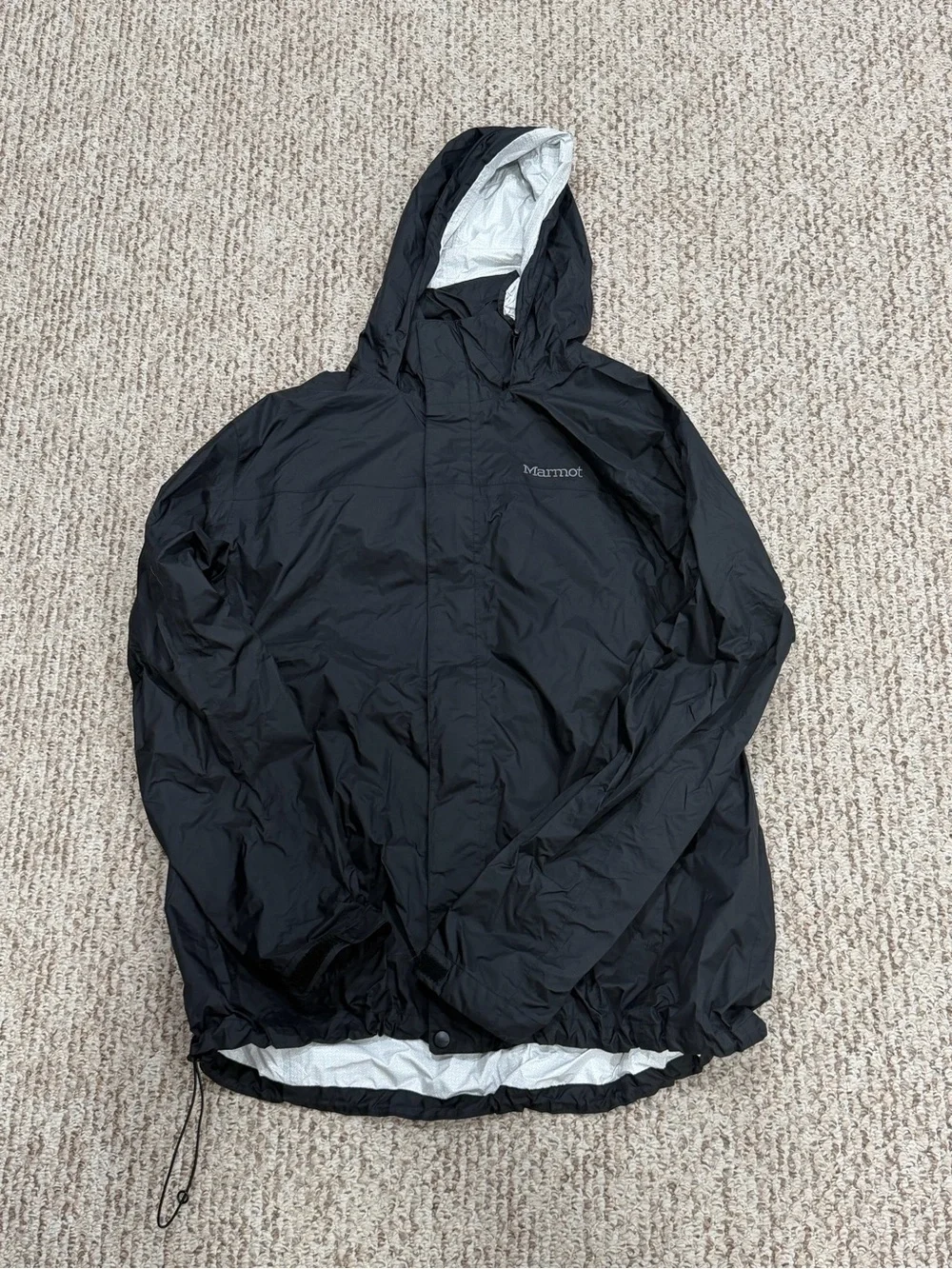 Marmot Men's Black Hooded Waterproof Jacket